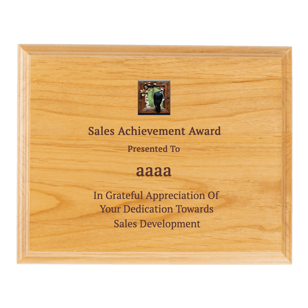 9"x7" Solid Wood Plaque - Customer's Product with price 29.99 ID if54ZAGvNMVpVPGlIJW4UXD_