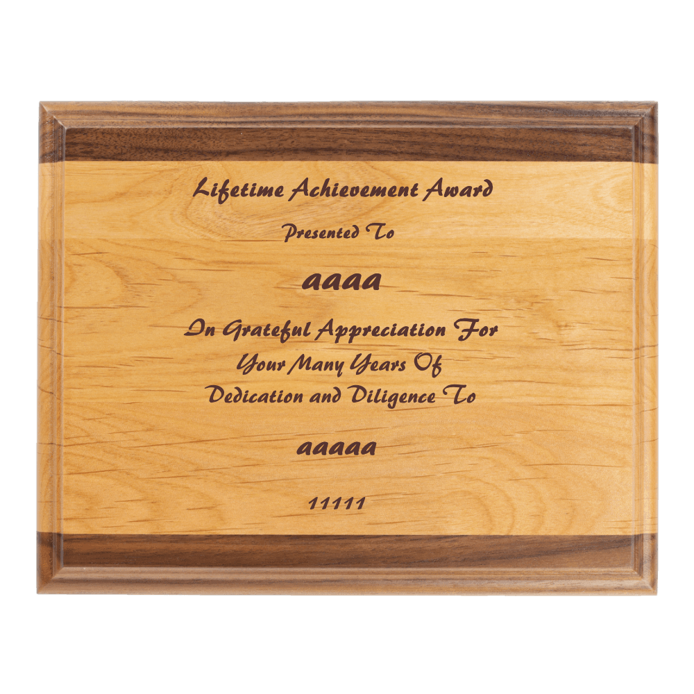 12"x9" Solid Wood Plaque - Customer's Product with price 44.99 ID _zzOJlMljBoye7yZMbYtOIFF