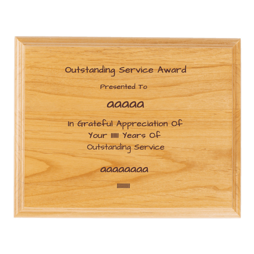 12"x9" Solid Wood Plaque - Customer's Product with price 39.99 ID h7zZxmUcyz8XJhuSB882FKcv