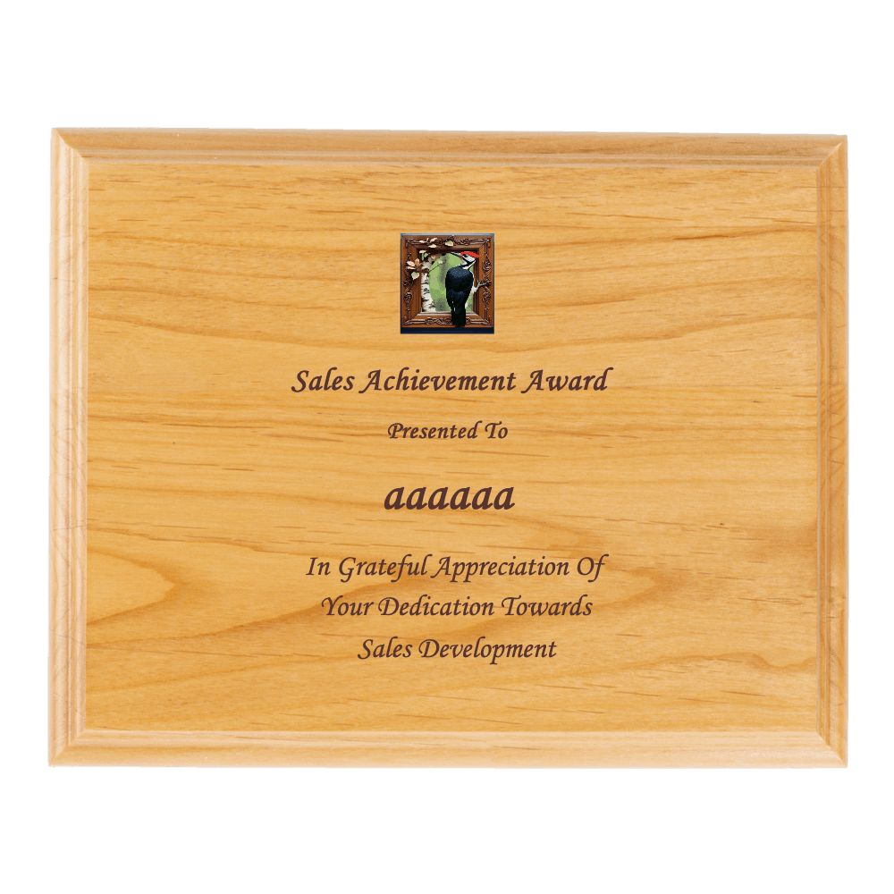 12"x9" Solid Wood Plaque - Customer's Product with price 39.99 ID jiUFAwjewec_aG0QjwTIMSKd