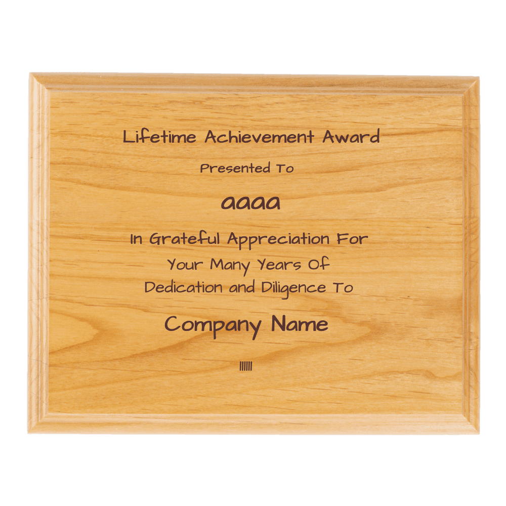 12"x9" Solid Wood Plaque - Customer's Product with price 39.99 ID _G70Y985poKqSZAyn1cyzRzr