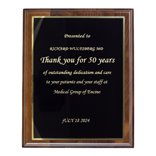 9"x12" Traditional Engraved Plaque - Customer's Product with price 69.99 ID atyE7OkaoCMlG-pmR2vZl89m