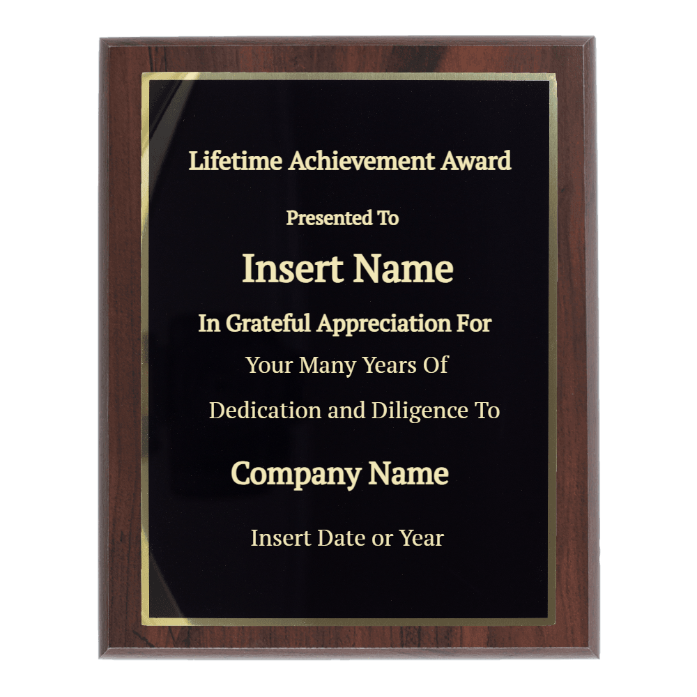 9"x12" Traditional Engraved Plaque - Customer's Product with price 39.99 ID kQOb8AWX_NOMm9c3OW4Q33TX