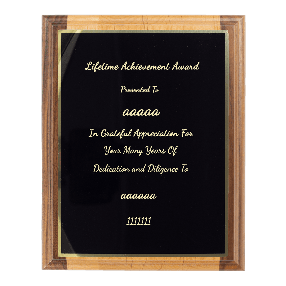 9"x12" Traditional Engraved Plaque - Customer's Product with price 51.99 ID gTav8HpAc1pfEu4YDosm9Bic
