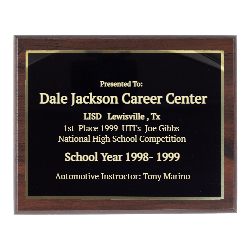 10"x8" Traditional Engraved Plaque - Customer's Product with price 34.99 ID vMQP1y09MVHSN-2Ps-KVAtqB