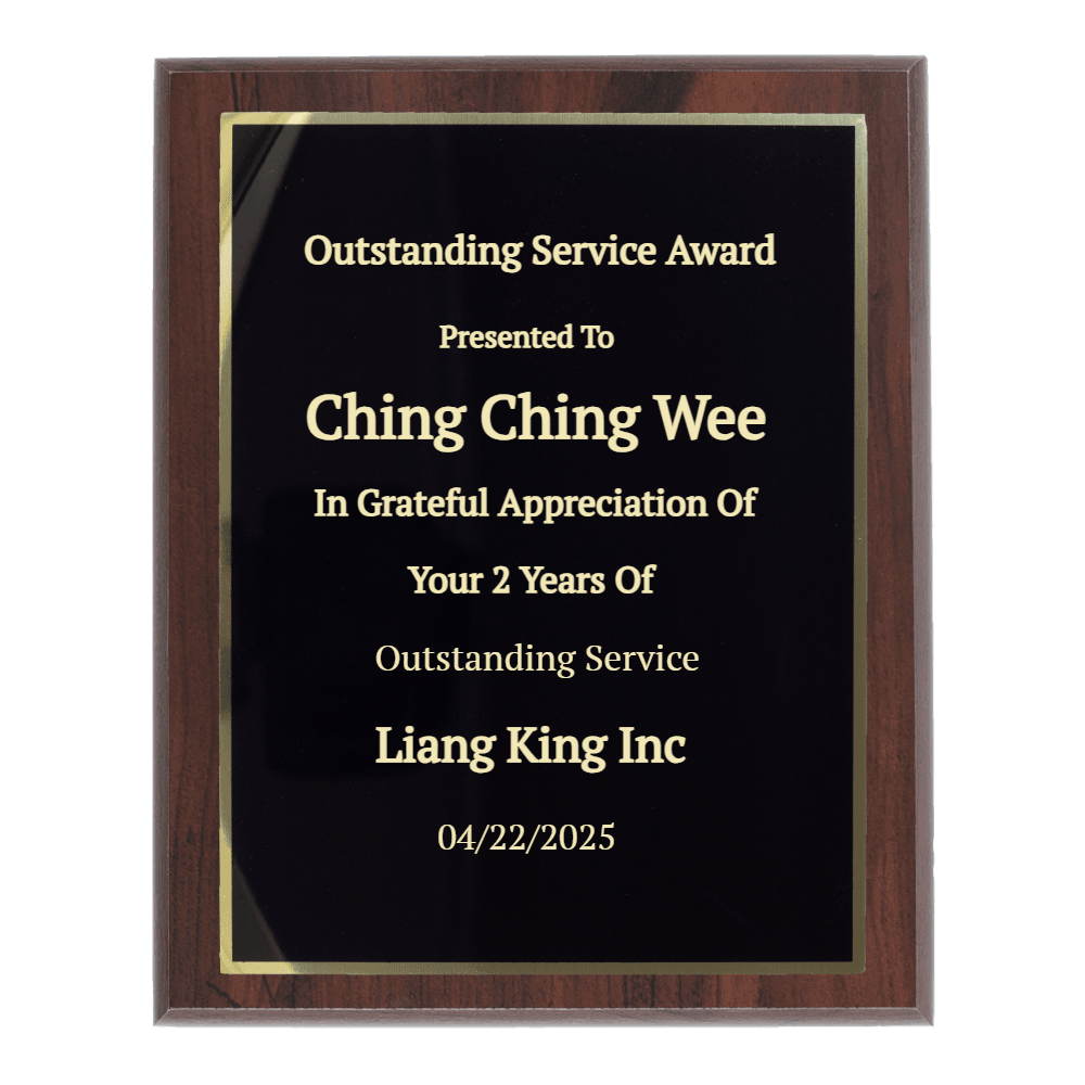 8"x10" Traditional Engraved Plaque - Customer's Product with price 34.99 ID srEa0ZO2oi8XL7-Q3-2g1hA_