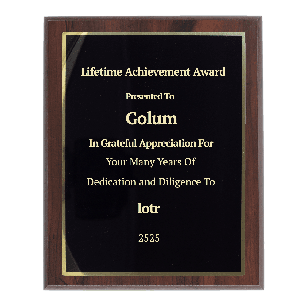 8"x10" Traditional Engraved Plaque - Customer's Product with price 34.99 ID 0bUlniFwgQlDVR1eW1L9yaHF
