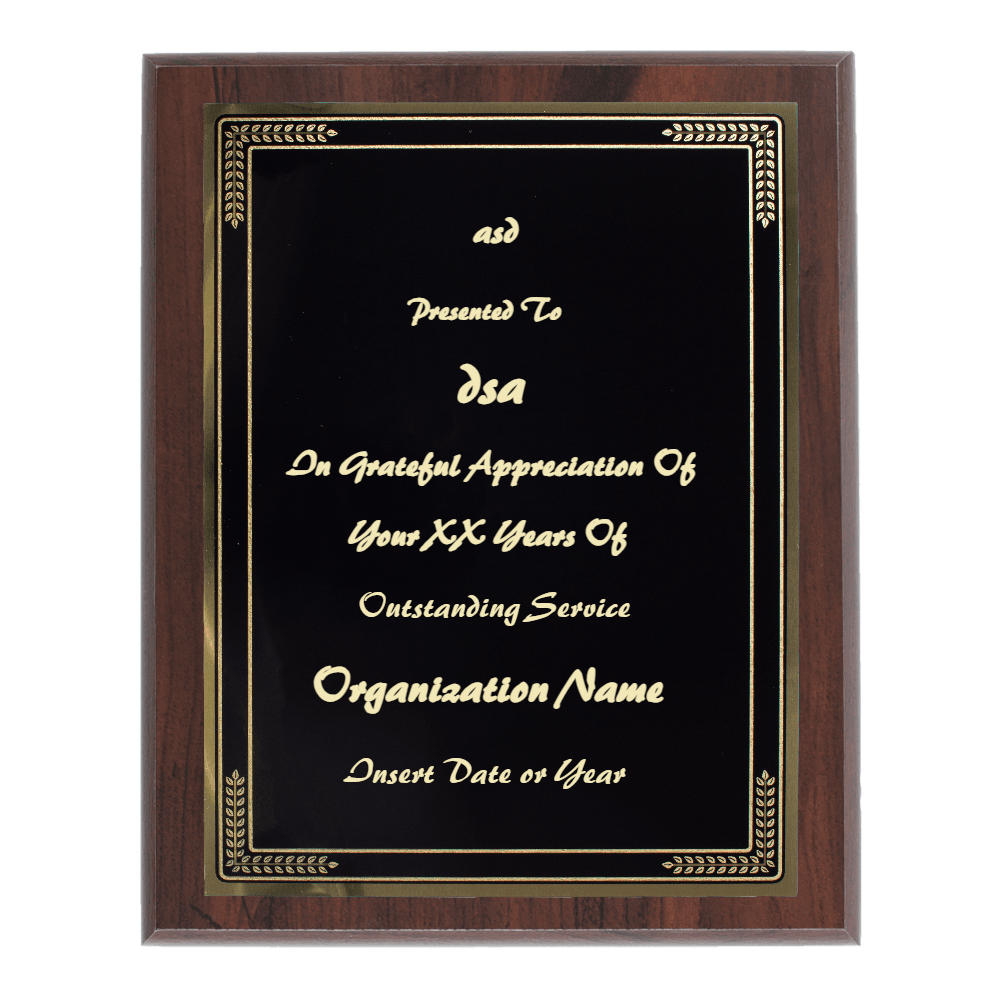 7"x9" Traditional Engraved Plaque - Customer's Product with price 34.99 ID crefL8SD2pSwqKEEd5mIAIgk