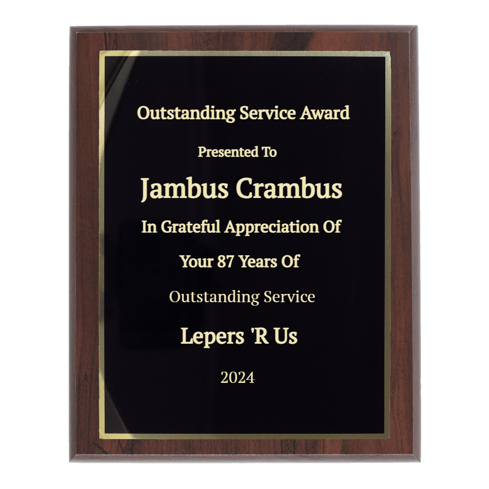 7"x9" Traditional Engraved Plaque - Customer's Product with price 29.99 ID XHw4nSNNqwukNEKo5r25sC8L