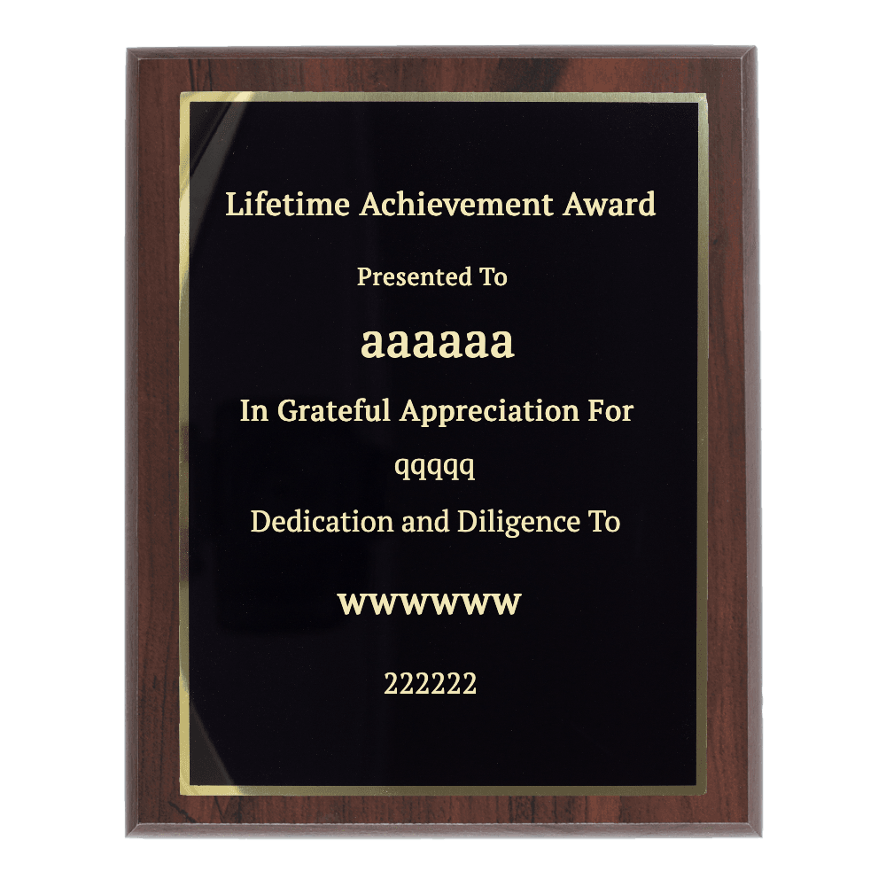 7"x9" Traditional Engraved Plaque - Customer's Product with price 29.99 ID YWjSB9ULSJkvjNcl9SkMZ8CK