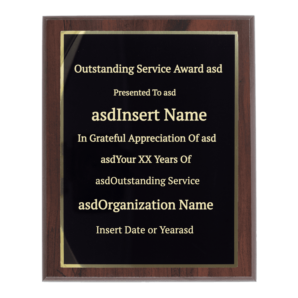 7"x9" Traditional Engraved Plaque - Customer's Product with price 29.99 ID WySuoGqOF-f7Ix-a2p0EPAsk