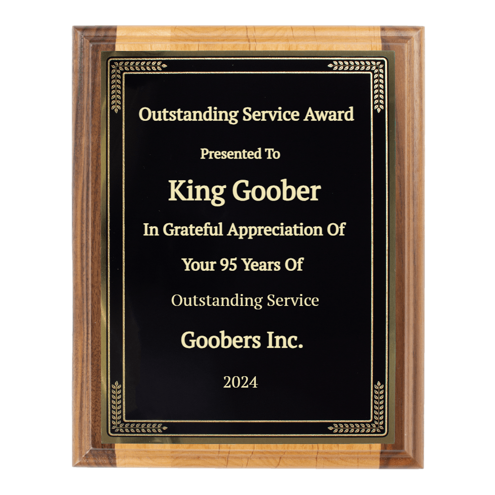 7"x9" Traditional Engraved Plaque - Customer's Product with price 46.99 ID 63rsZNEpeqM85-zPTMx8PUw-