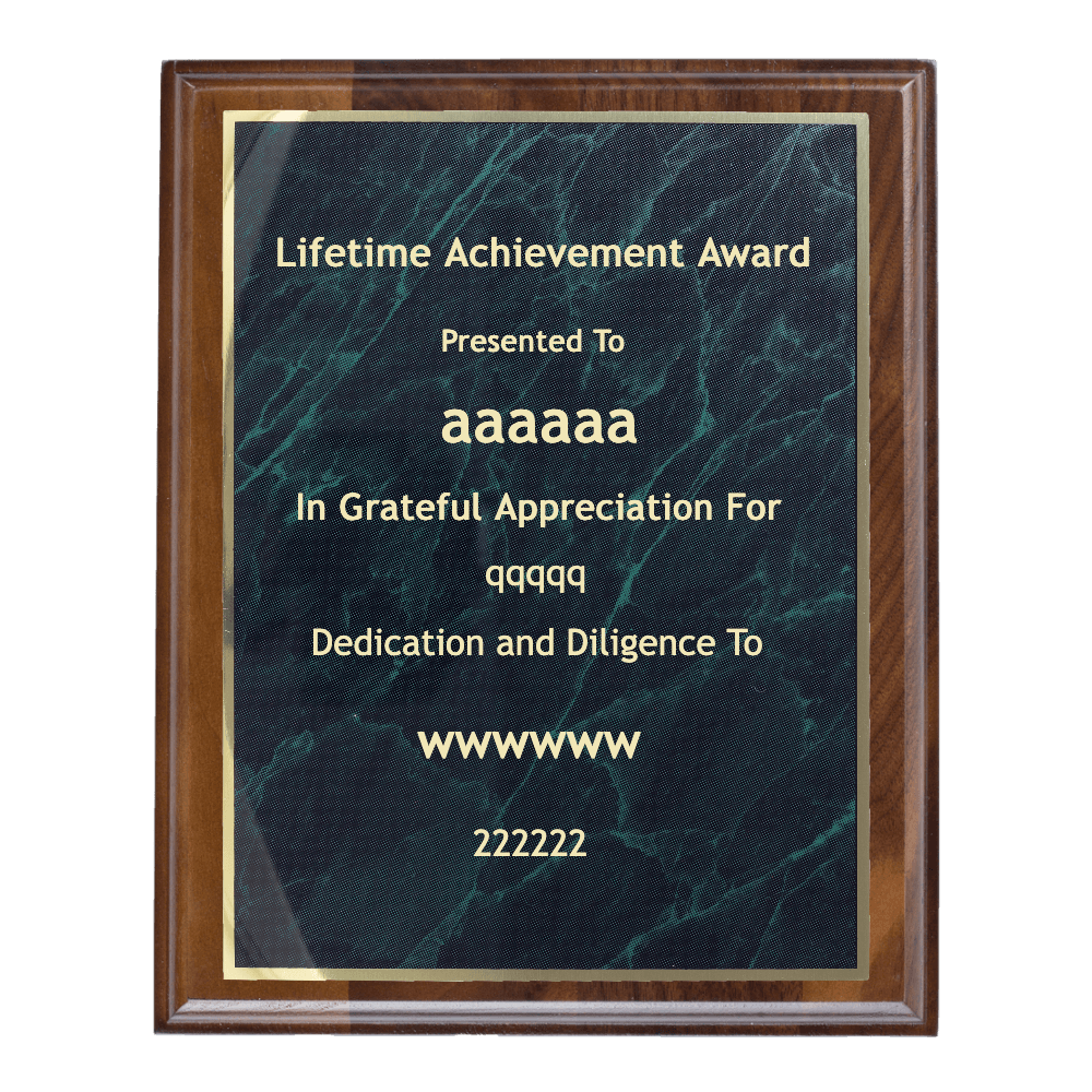 7"x9" Traditional Engraved Plaque - Customer's Product with price 62.99 ID 1T57-SmVP2LFJ_yex5QMqpch