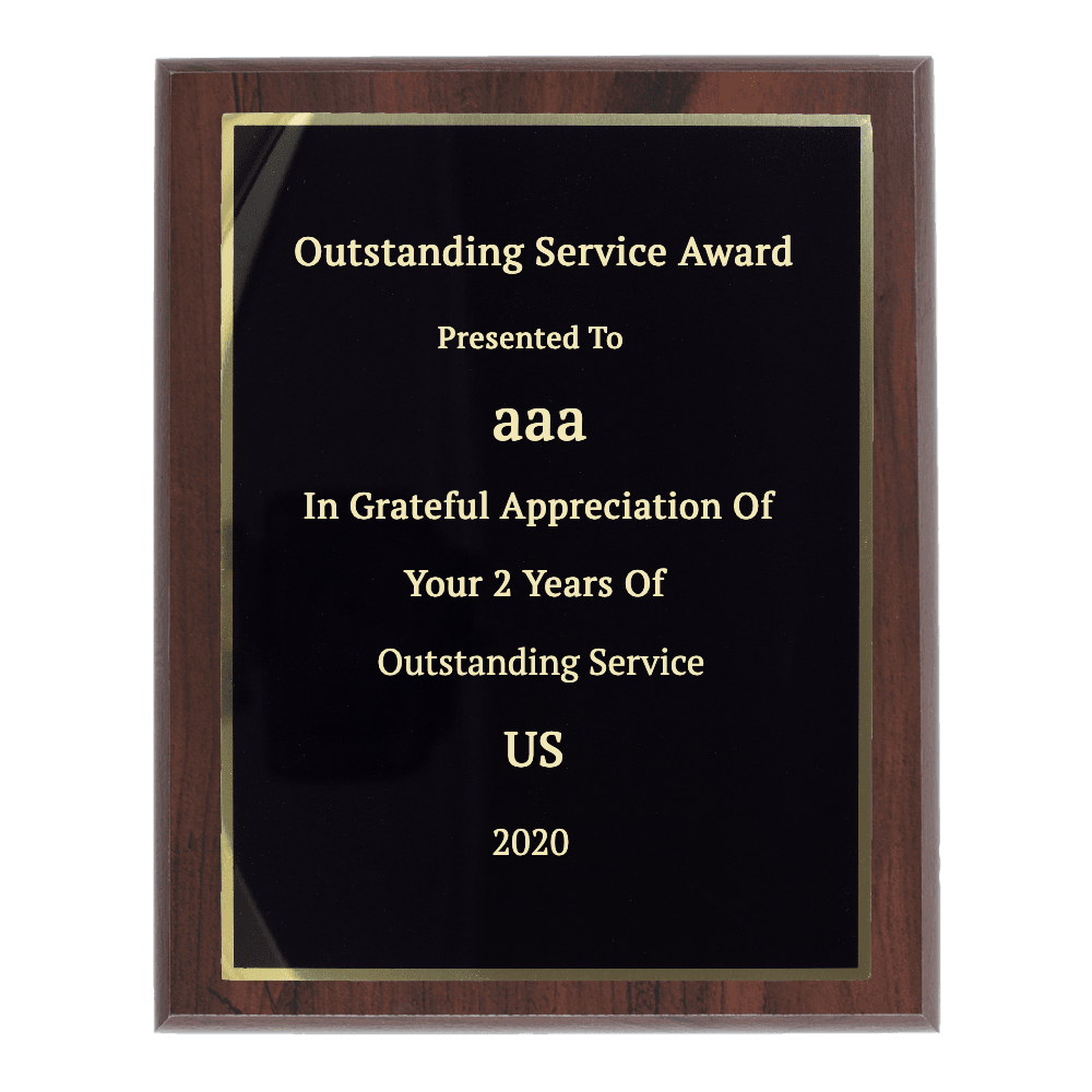7"x9" Traditional Engraved Plaque - Customer's Product with price 29.99 ID H10NYWCUW_TZKvtWAqD0rkWc