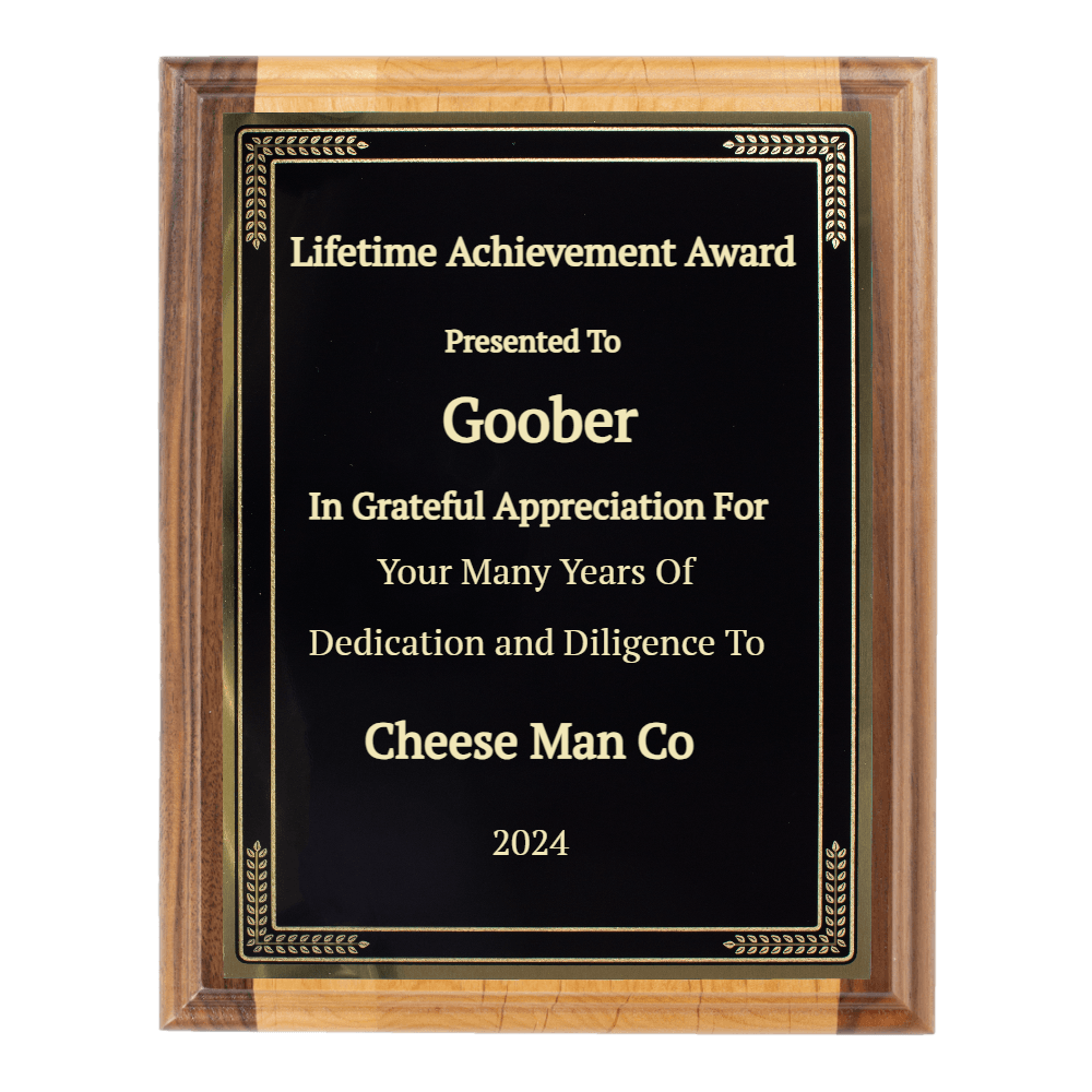 7"x9" Traditional Engraved Plaque - Customer's Product with price 46.99 ID HIU3BSohK1SGmoXoslxtjiwW