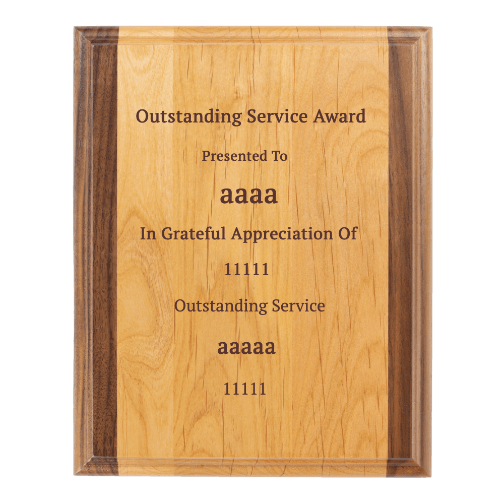 9"x12" Solid Wood Plaque - Customer's Product with price 44.99 ID m8u2YMCNONtAxIAkTRFzf4Pc
