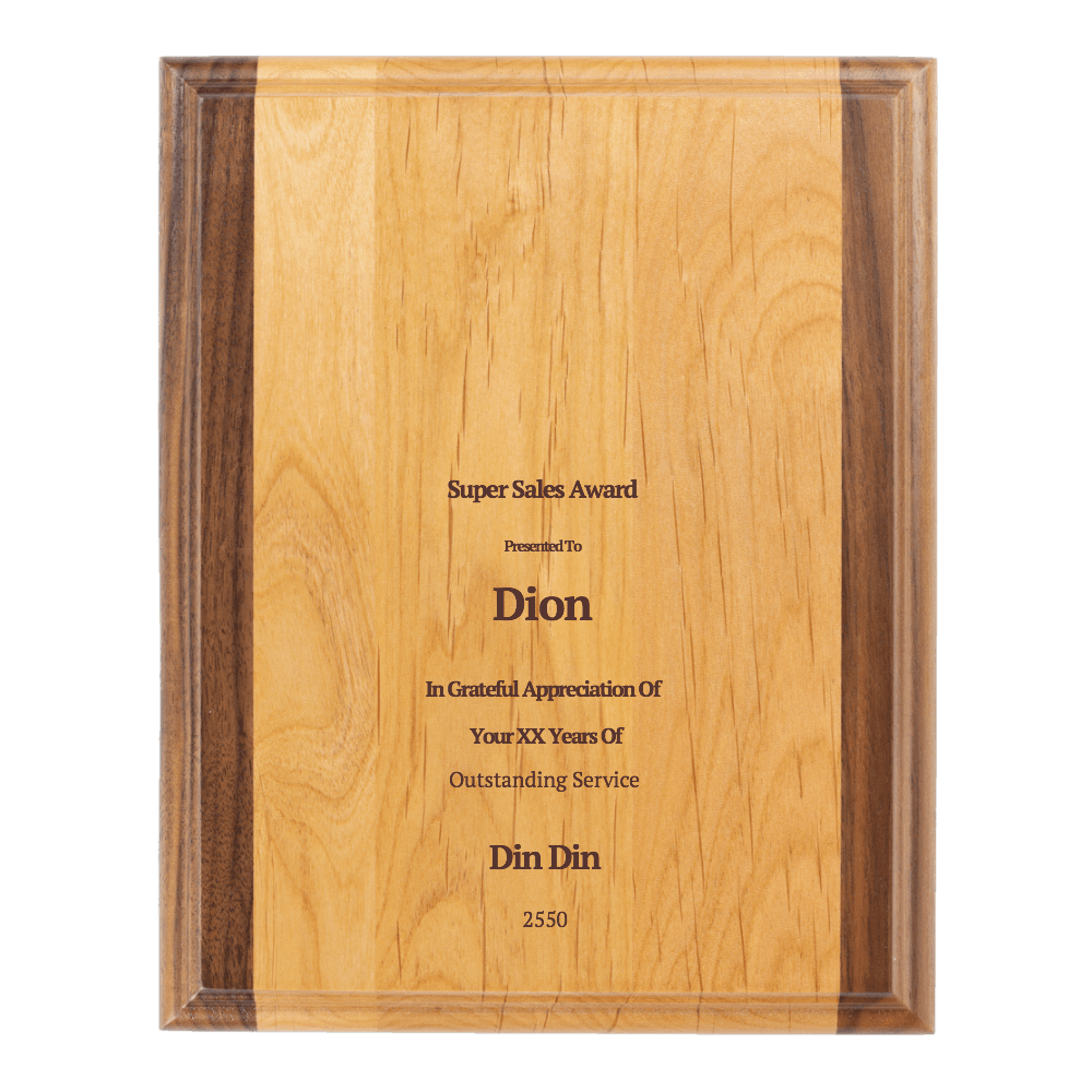 9"x12" Solid Wood Plaque - Customer's Product with price 44.99 ID UvFZiRTlxzgtGtJnud3vS1TG