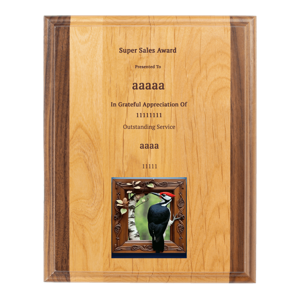 9"x12" Solid Wood Plaque - Customer's Product with price 44.99 ID wQ44LhfShPmlIc47taHL3u0P