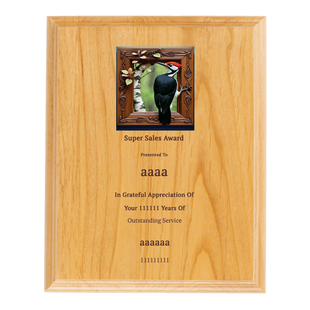 8"x10" Solid Wood Plaque - Customer's Product with price 34.99 ID h3WvQe7A3zKA2F-BGMWNA3XE
