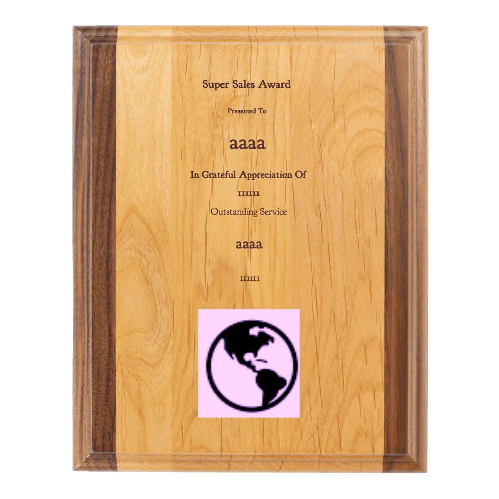 7"x9" Solid Wood Plaque - Customer's Product with price 34.99 ID KcfoLDQxejNB8l5bAXFcO8wU