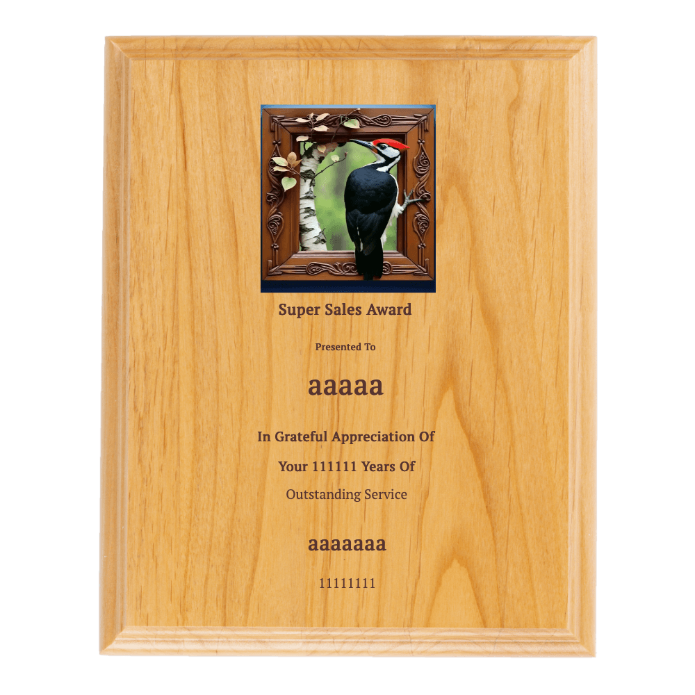 7"x9" Solid Wood Plaque - Customer's Product with price 29.99 ID vlT-tNk3HS0vZ89snQ1YLjwu
