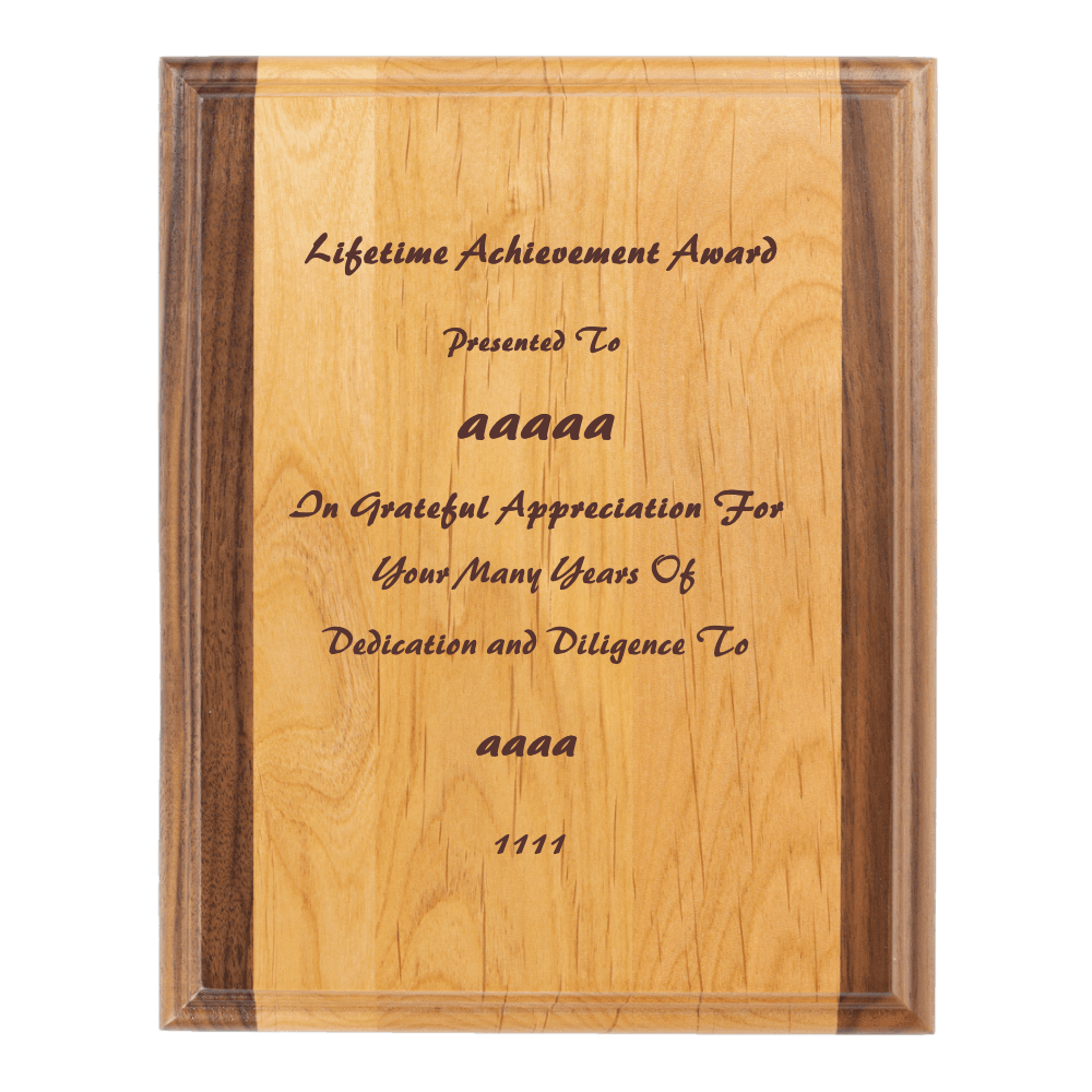 7"x9" Solid Wood Plaque - Customer's Product with price 34.99 ID 2CQYJycWe31VB7mJkUgBK7TK