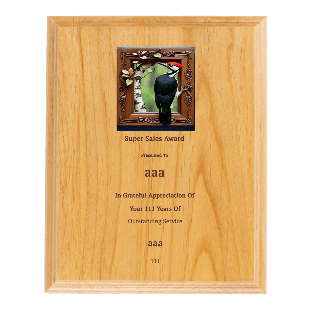7"x9" Solid Wood Plaque - Customer's Product with price 29.99 ID _Gk0PUgelwJw7qb5h2Dj8r2x