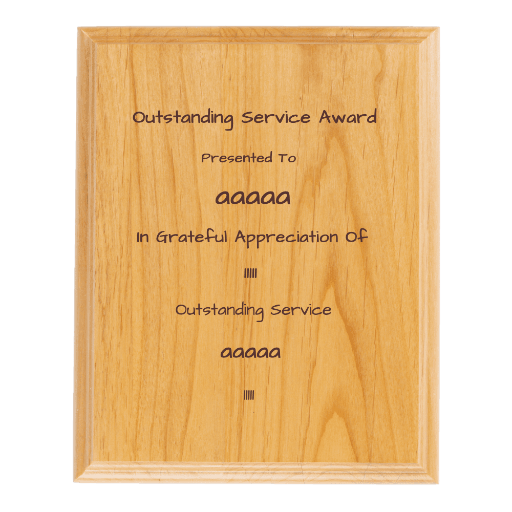 7"x9" Solid Wood Plaque - Customer's Product with price 29.99 ID WlWW-UBgnSqDUc59UY0HYMIb