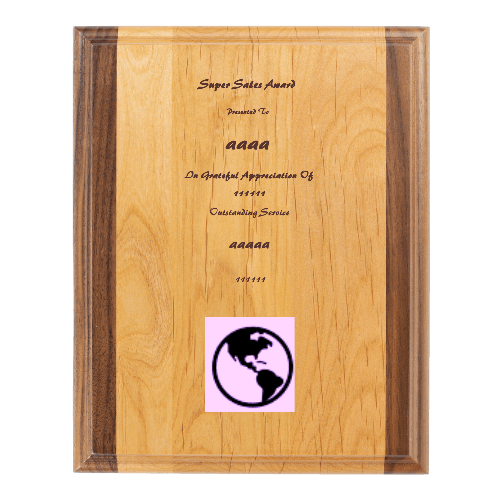 7"x9" Solid Wood Plaque - Customer's Product with price 34.99 ID 1MiKleDDYbJUgIKRNtOxYiru