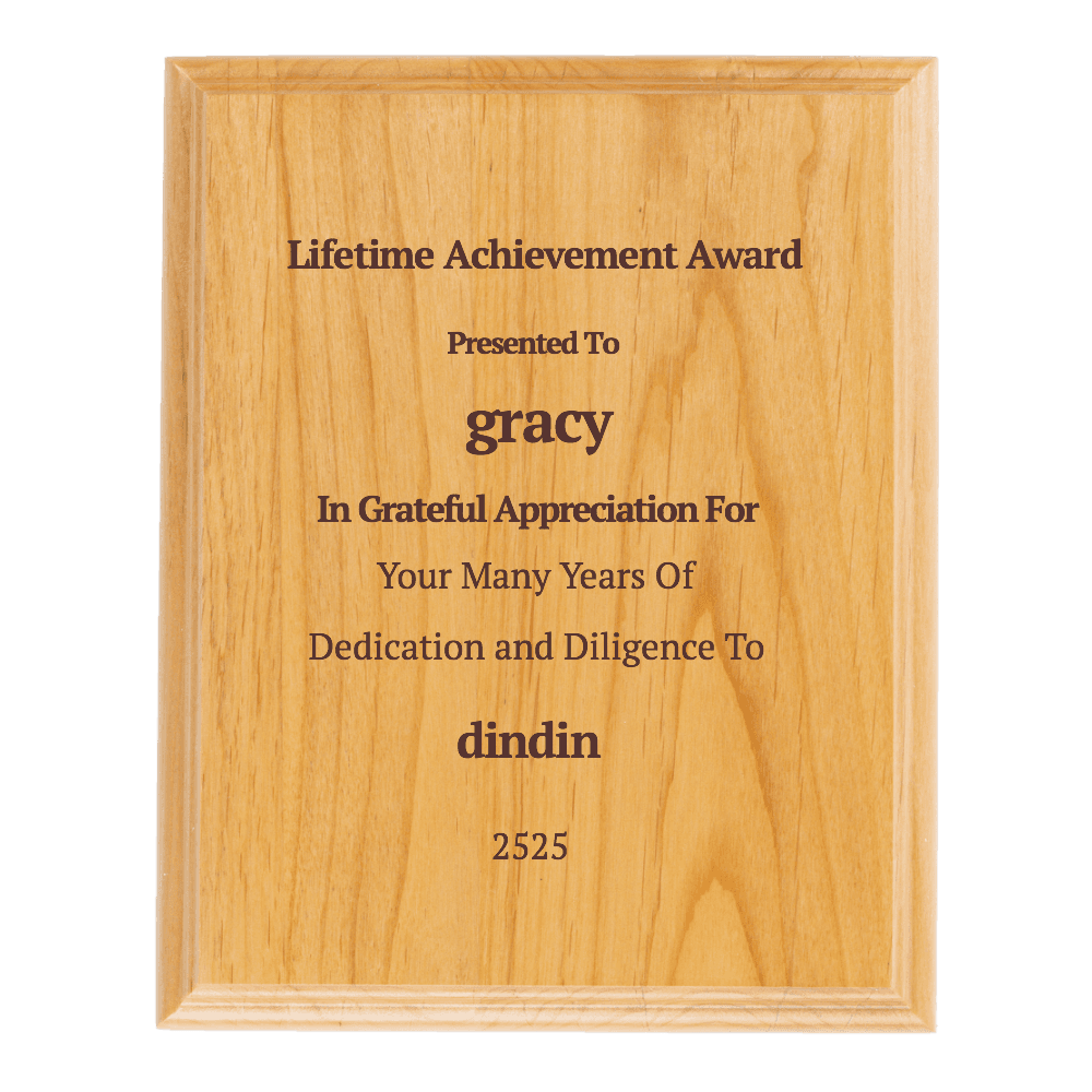7"x9" Solid Wood Plaque - Customer's Product with price 29.99 ID 8MkDlOd1xauyqMRjidCeWe0I