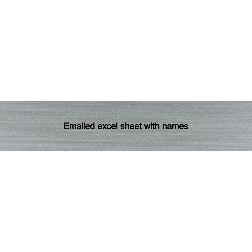 2 x 10 Engraved Wall Name Plate - Customer's Product with price 7.50 ID y17TOpg97rj-SFvxkoyexX_z