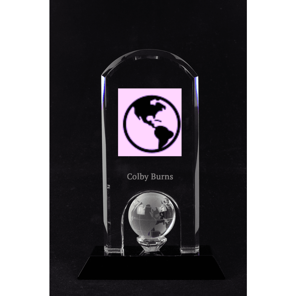 Crystal Dome with Globe Inset(black base) - Customer's Product with price 199.00 ID OIJqu7NrQtOp_vehgjnc11g2