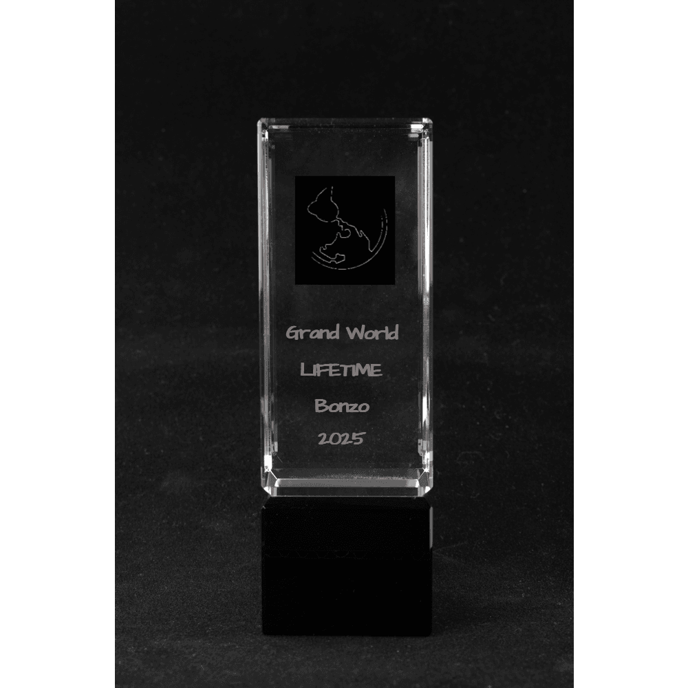 Crystal Column on Black Crystal Base - Customer's Product with price 99.00 ID OfpkyQz7N59m-gayvGYqO_ix