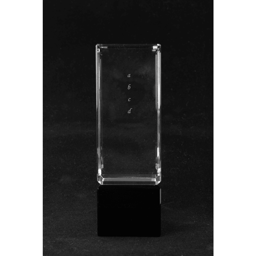 Crystal Column on Black Crystal Base - Customer's Product with price 99.00 ID 3hYOhjPKn4xBUVpc9UrmV41l