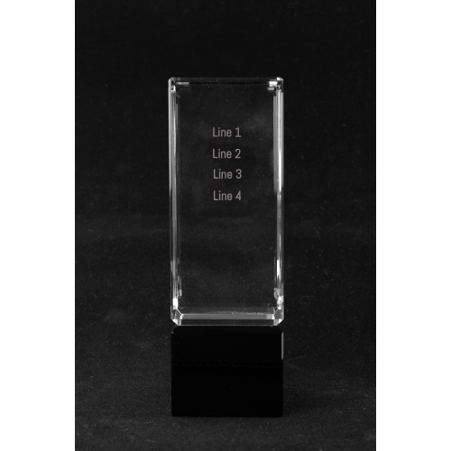 Crystal Column on Black Crystal Base - Customer's Product with price 99.00 ID 0N_kzJXx0NOTHcfIZctLsr6o