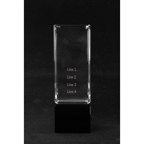 Crystal Column on Black Crystal Base - Customer's Product with price 99.00 ID zVNjujMFT6z5thLQoh8Dyb_a