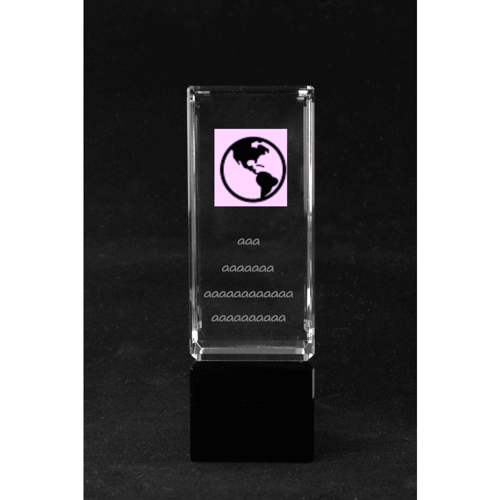 Crystal Column on Black Crystal Base - Customer's Product with price 99.00 ID RjWqgVAEWZAnIgeTg6tRSyFV