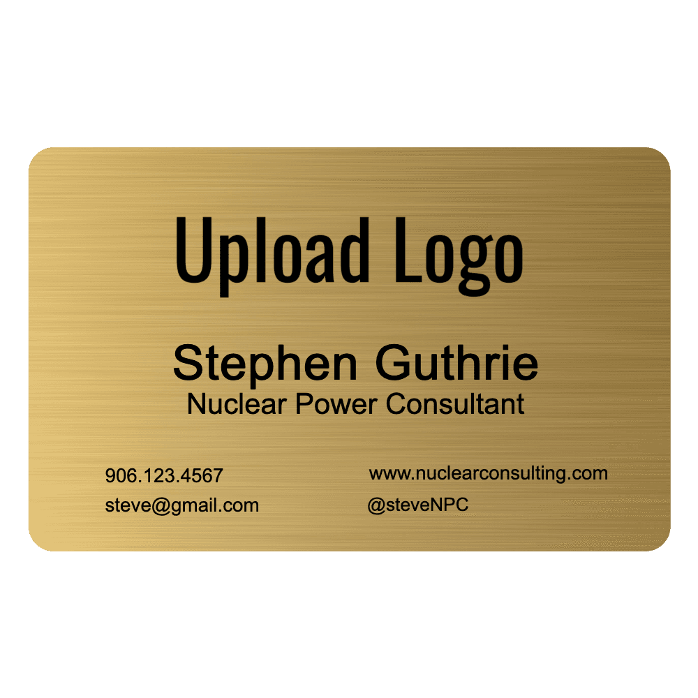 Metal Business Cards - Gold - Customer's Product with price 4.95 ID jNSRq5WoNFZfWqnP_DNs_USG