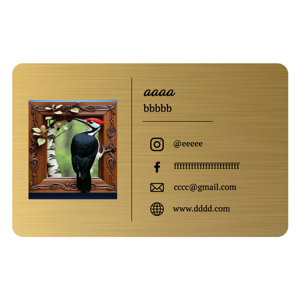 Metal Business Cards - Gold - Customer's Product with price 4.95 ID xivafeQ9_O_UoLvO5brdwnO6