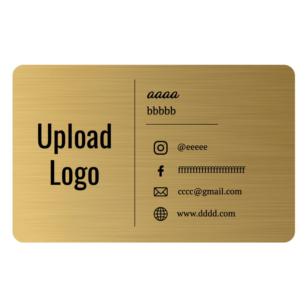 Metal Business Cards - Gold - Customer's Product with price 4.95 ID aRGzZ6gtOQdNf_KnA8N-UBFm
