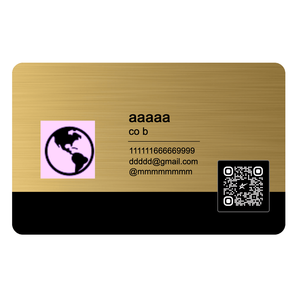 Metal Business Cards - Gold - Customer's Product with price 4.95 ID NJUkBmMyhoNkd4luqtMmGhGH