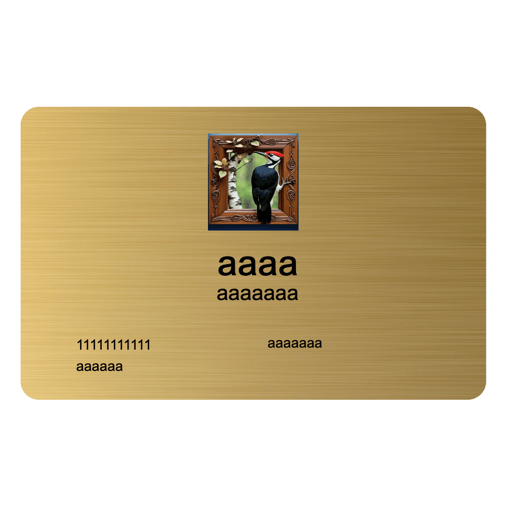 Metal Business Cards - Gold - Customer's Product with price 4.95 ID xIq5DoXFetmg22jjivHlNjrH
