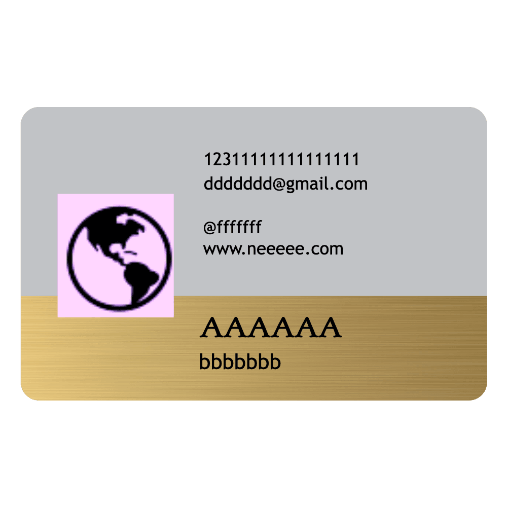 Metal Business Cards - Gold - Customer's Product with price 4.95 ID Mf4qVvYIWApFXY__4l3IyjsB