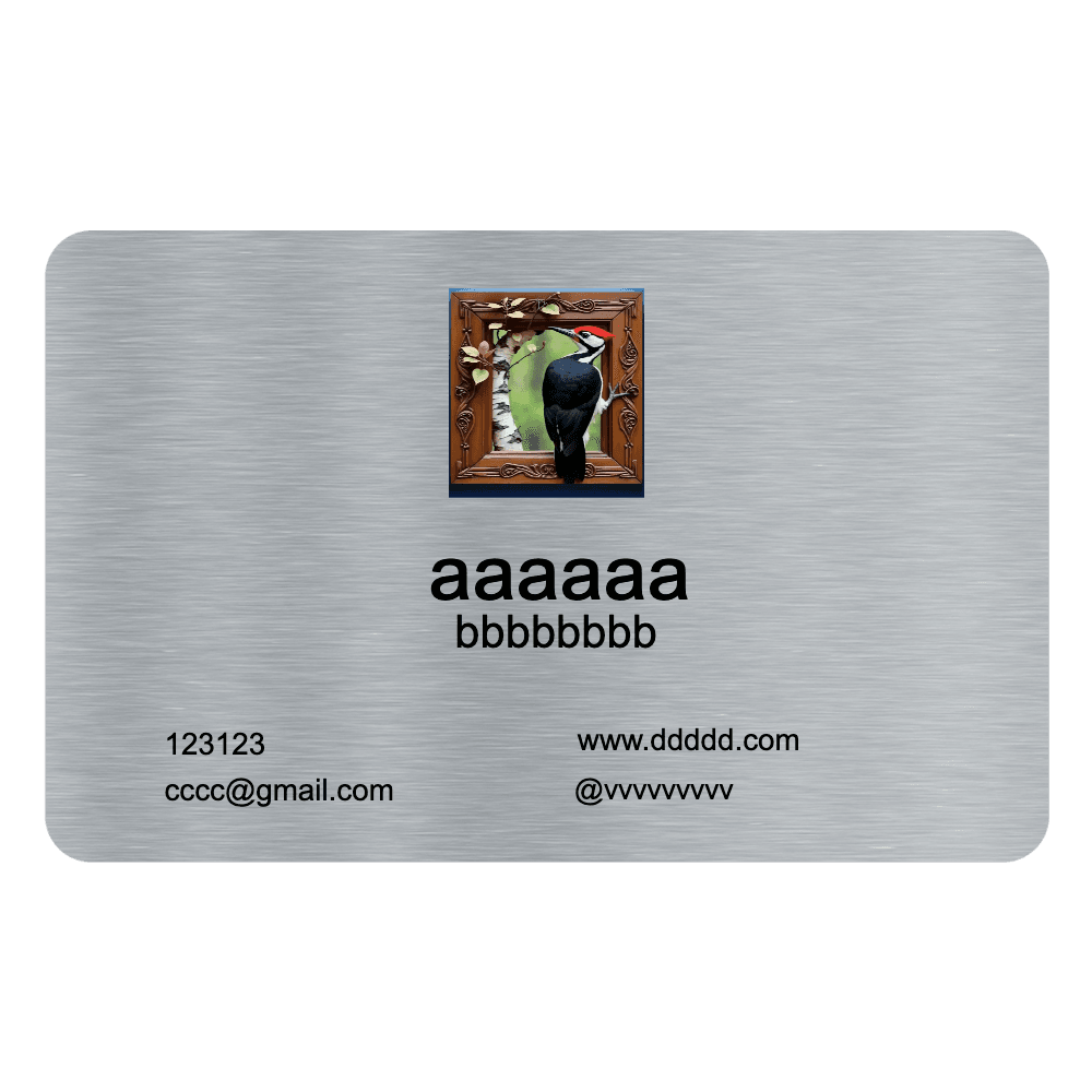 Metal Business Cards - Silver - Customer's Product with price 4.95 ID kn0LMF1EeIWx4GGgqhonlZ44