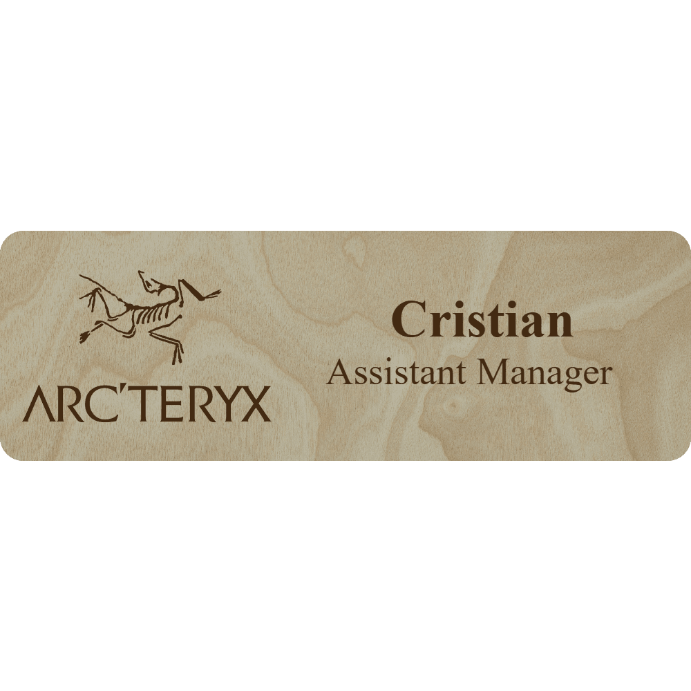 Arc'teryx Name Tag - 2 Lines - Customer's Product with price 6.25 ID TWi1nG5K9v68ksM__U0PSNCr