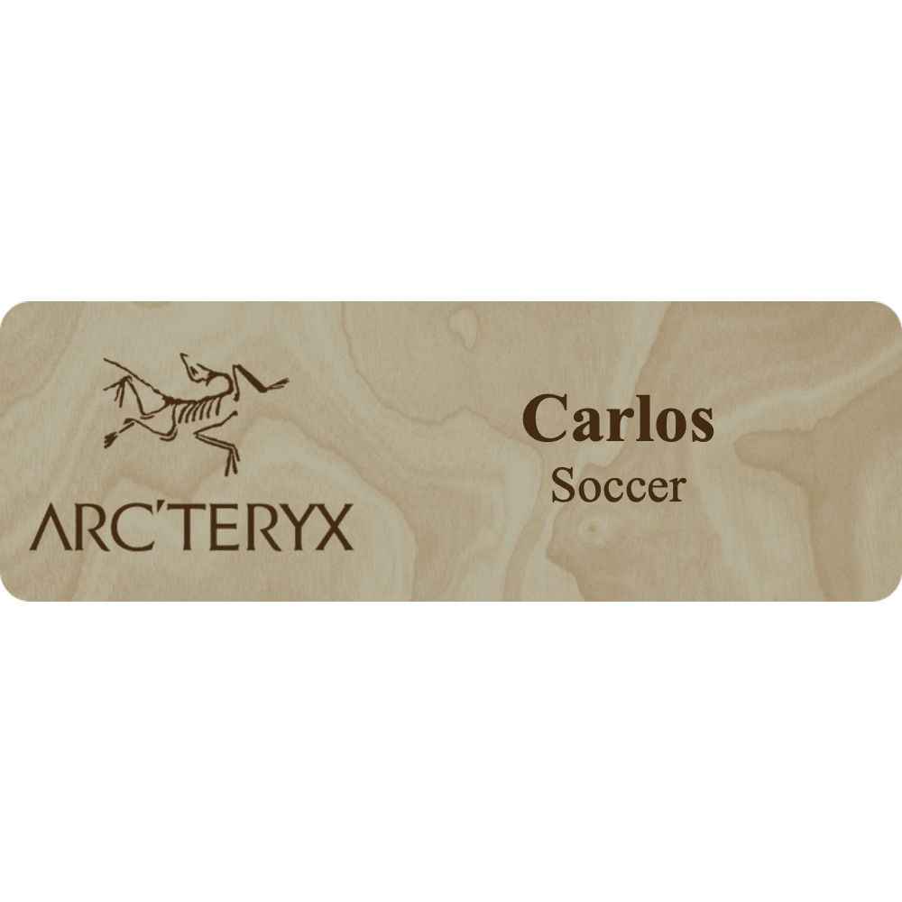 Arc'teryx Name Tag - 2 Lines - Customer's Product with price 6.25 ID oKY7IlTYjJjnjMbDLKdxh544