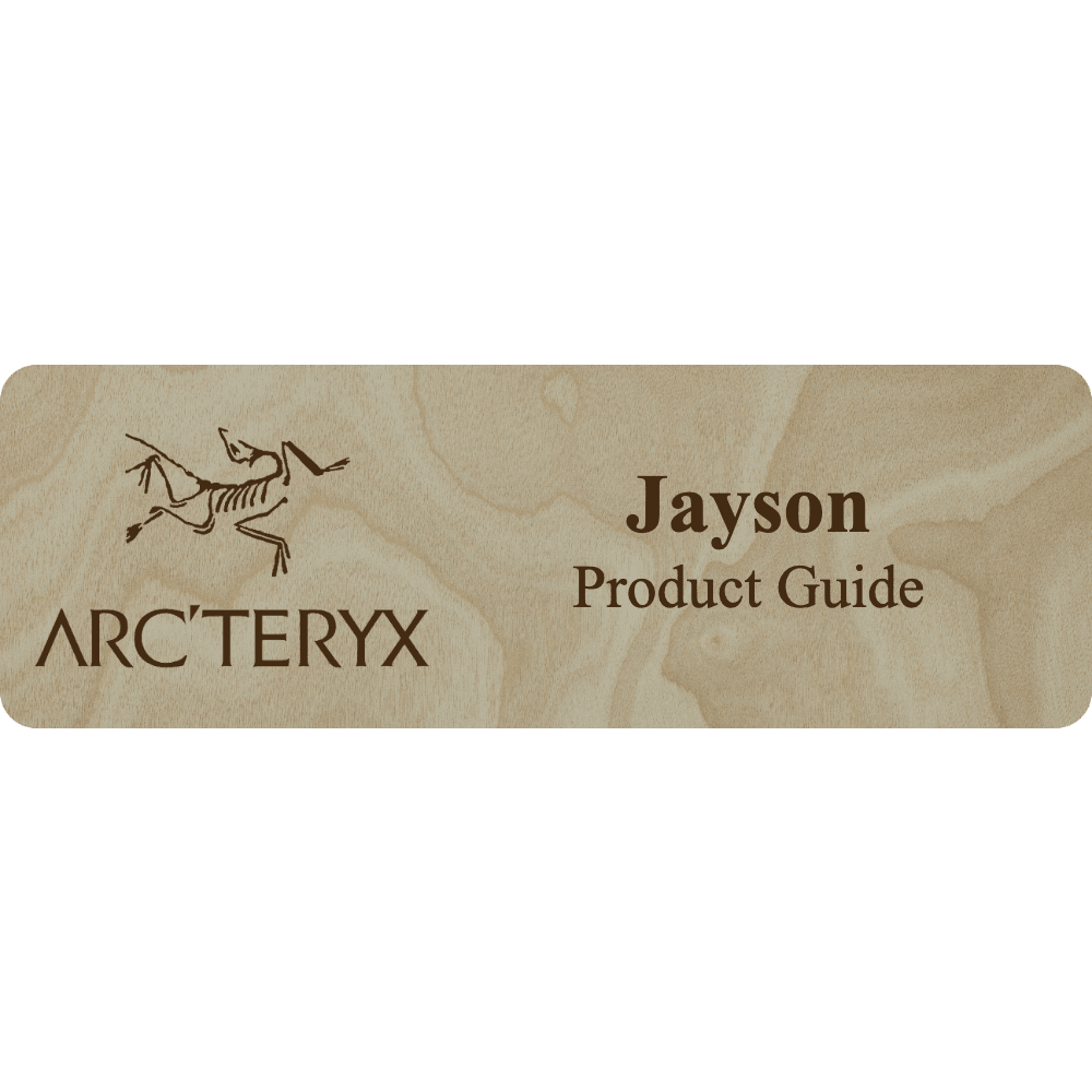 Arc'teryx Name Tag - 2 Lines - Customer's Product with price 6.25 ID jvfoceooc-Stvia0I0oBs48E