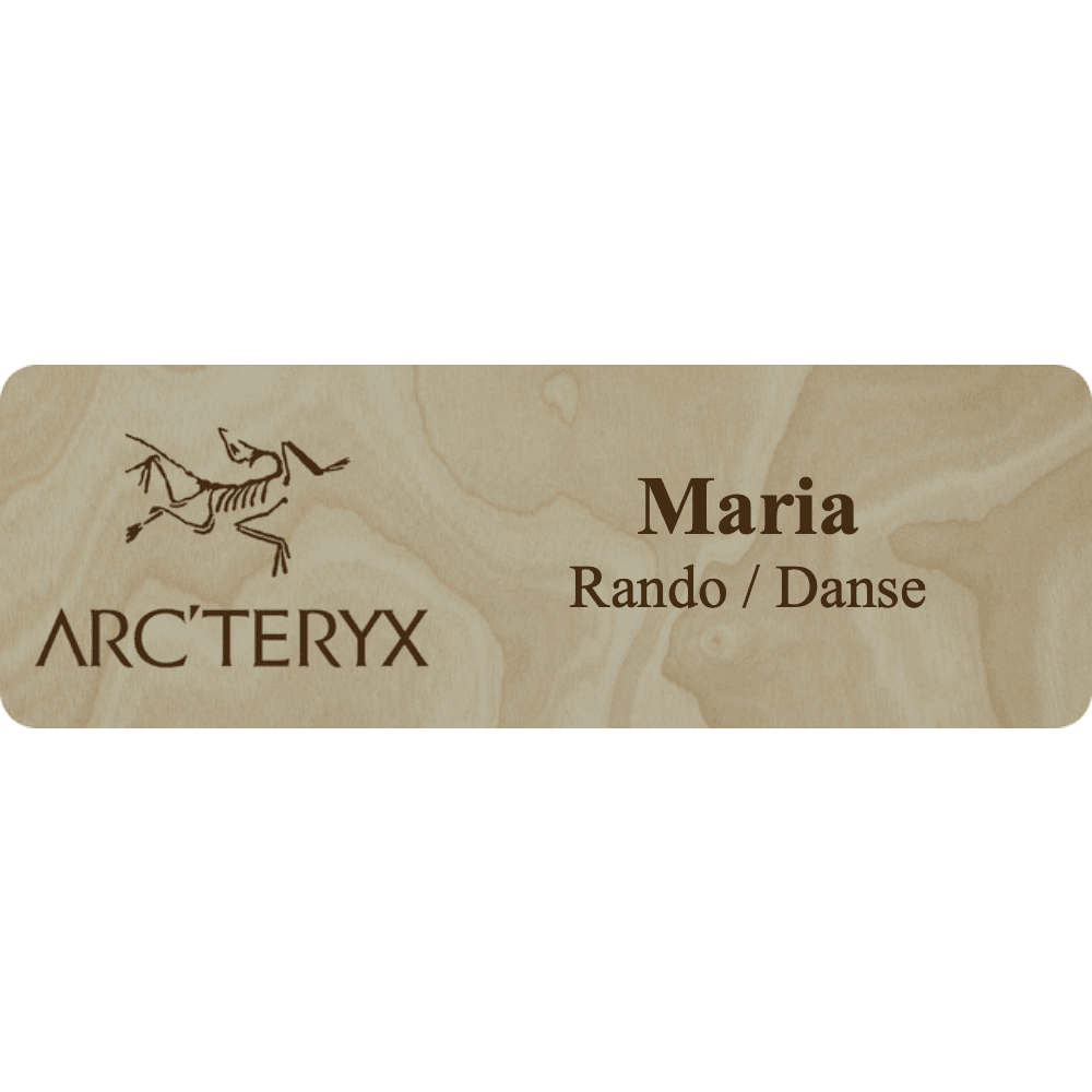 Arc'teryx Name Tag - 2 Lines - Customer's Product with price 6.25 ID gqBuCGFYpD8lmMozRmzBB8bx