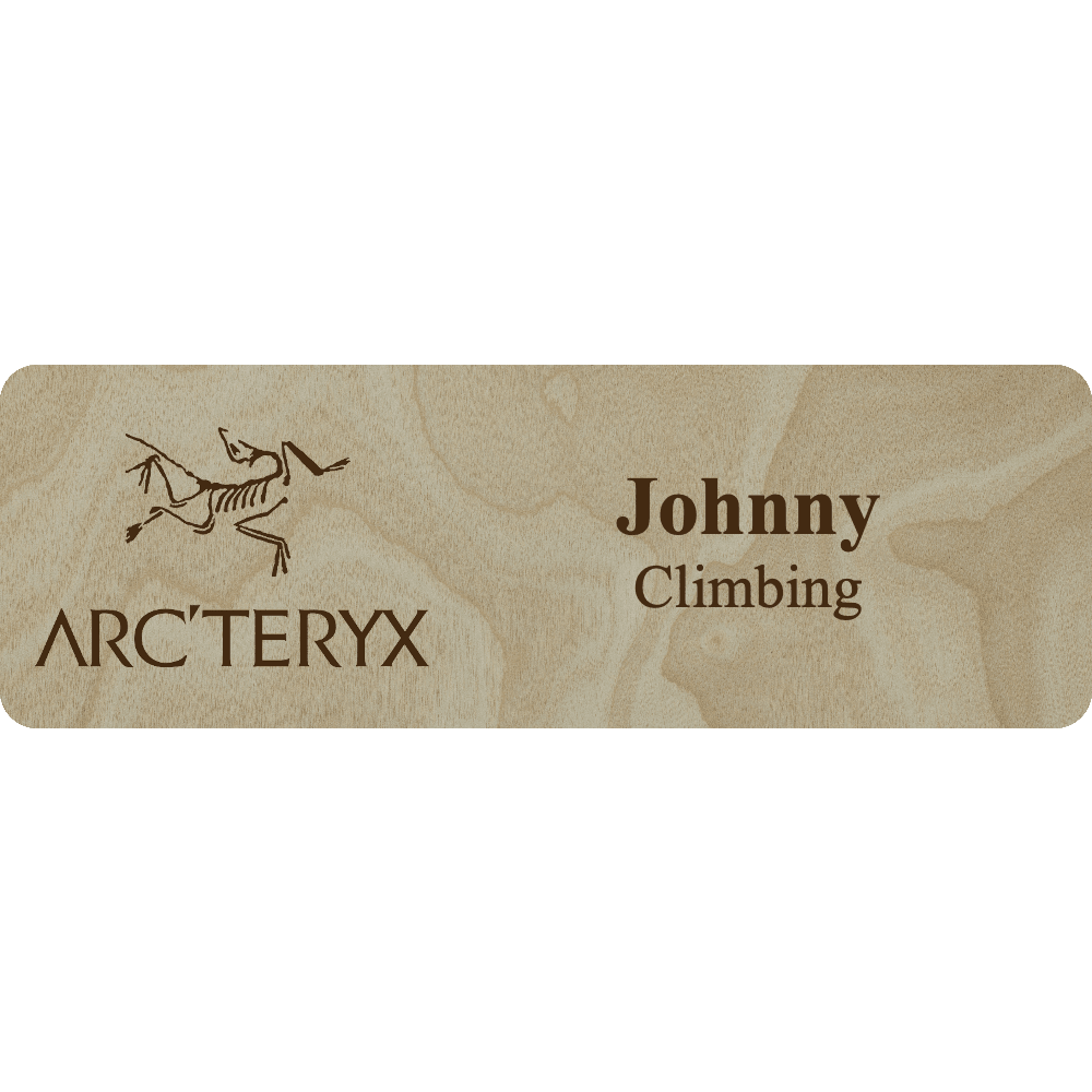 Arc'teryx Name Tag - 2 Lines - Customer's Product with price 6.25 ID maXCUbtCEZjl1fYNWZfmWzTu