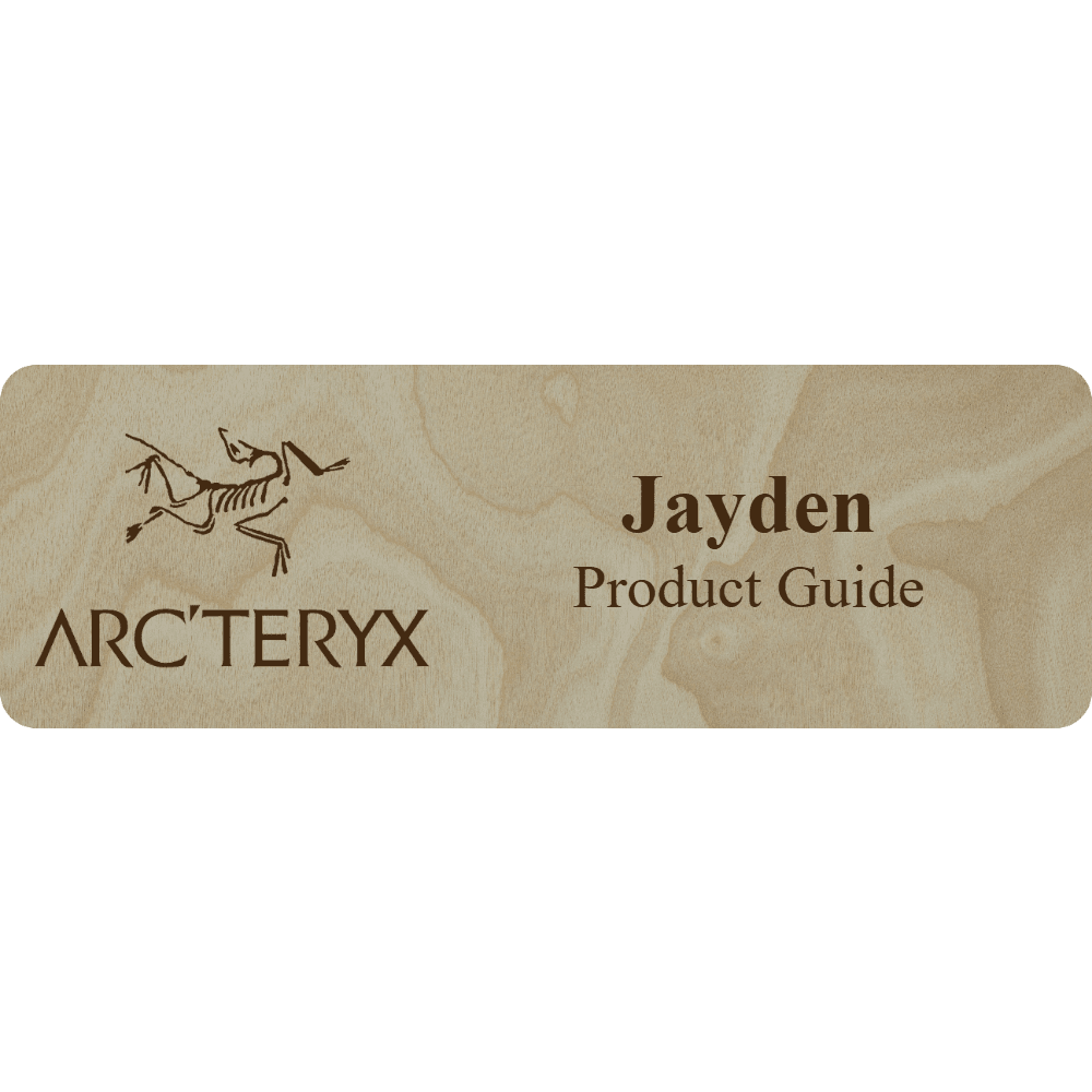 Arc'teryx Name Tag - 2 Lines - Customer's Product with price 5.25 ID 0b-_y9Wc5HXR15V2ewb58Ene